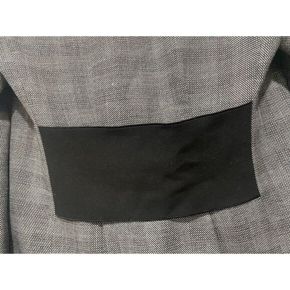 Veronika Maine blazer jacket womens Sz 10 Double Breasted Gray Black Glen Plaid - Picture 13 of 16